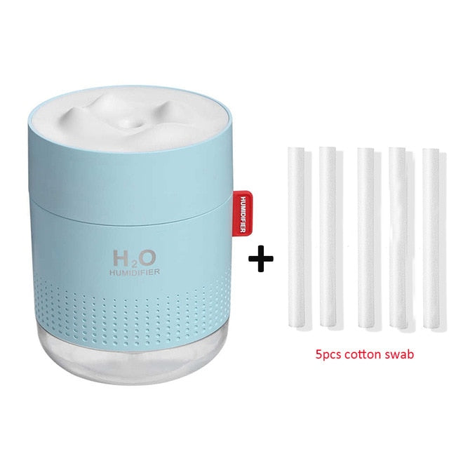 wireless air humidifier usb portable aroma diffuser 2000mah battery rechargeable 500ml blue 5 filter