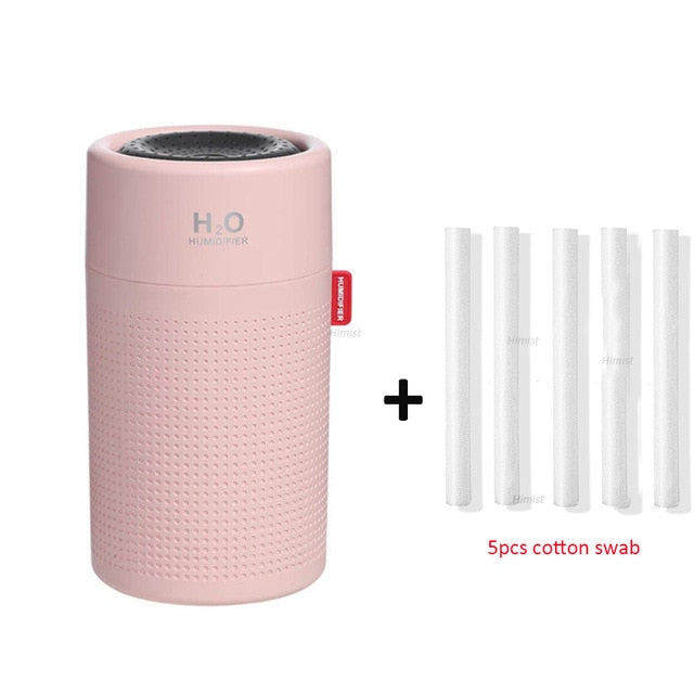 wireless air humidifier usb portable aroma diffuser 2000mah battery rechargeable 750ml pink 5 filter