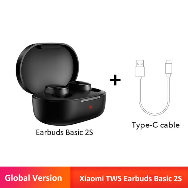 xiaomi mi true wireless earbuds basic 2s bluetooth 5.0 touch control global and cable