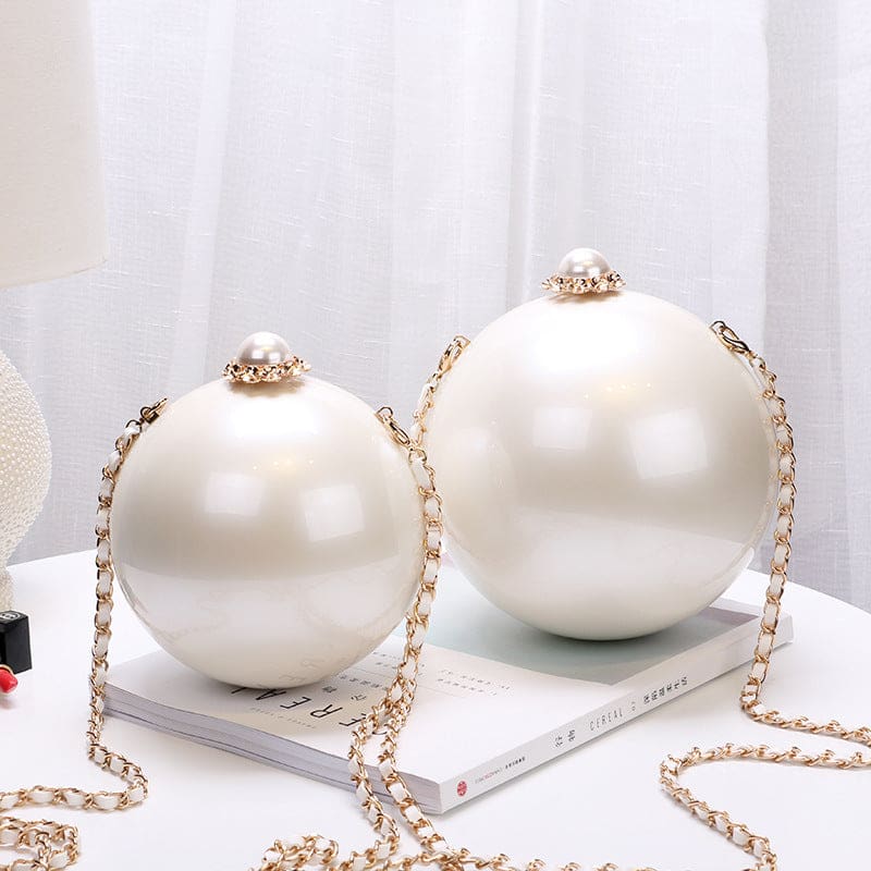 ABS Round Ball Shoulder Evening Clutch Purse HANDBAGS