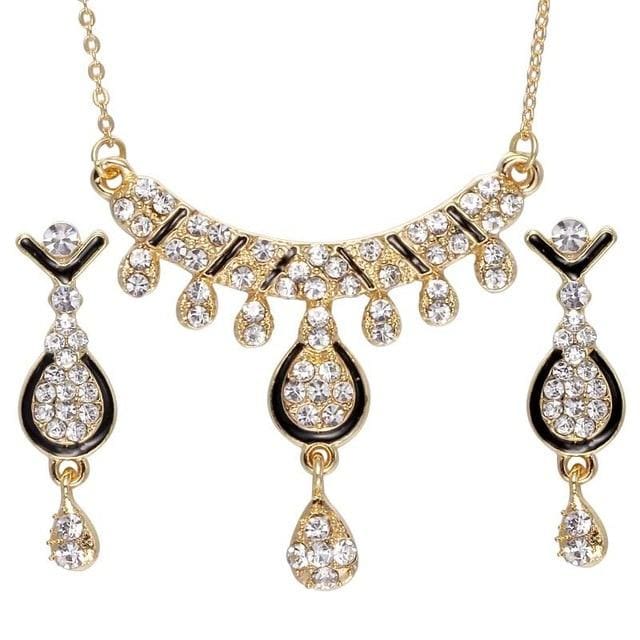 african beads rhinestone crystal bridal jewelry set f1149