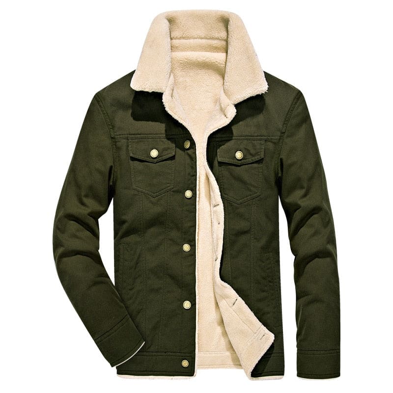 army style winter thick warm men jacket