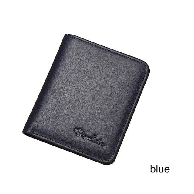 bison denim genuine leather black purse for men blue