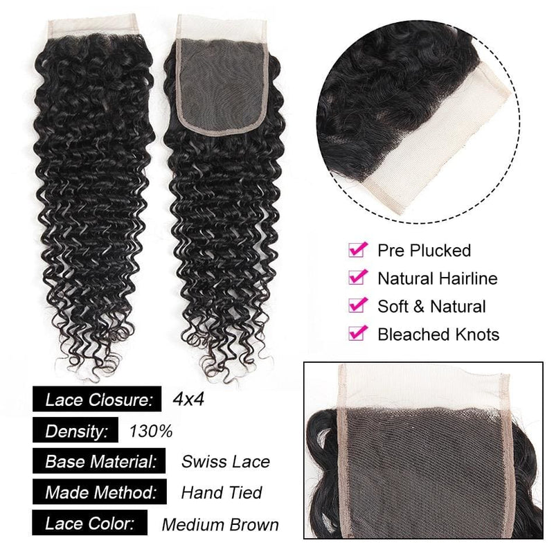 brazilian hair weave bundle with closure