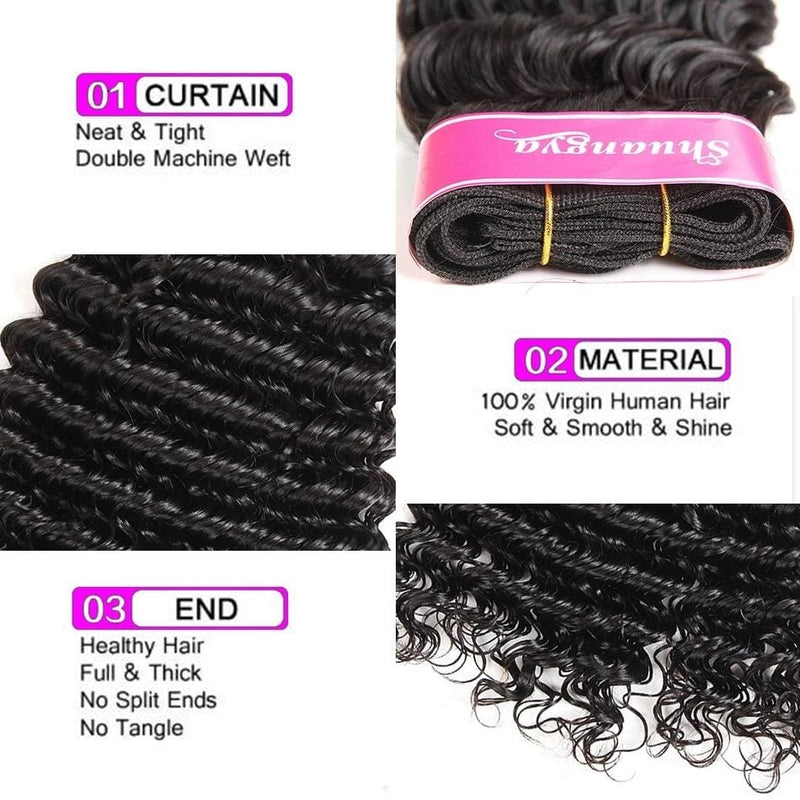 brazilian hair weave bundle with closure