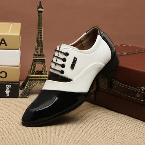 breathable split leather comfortable men shoes