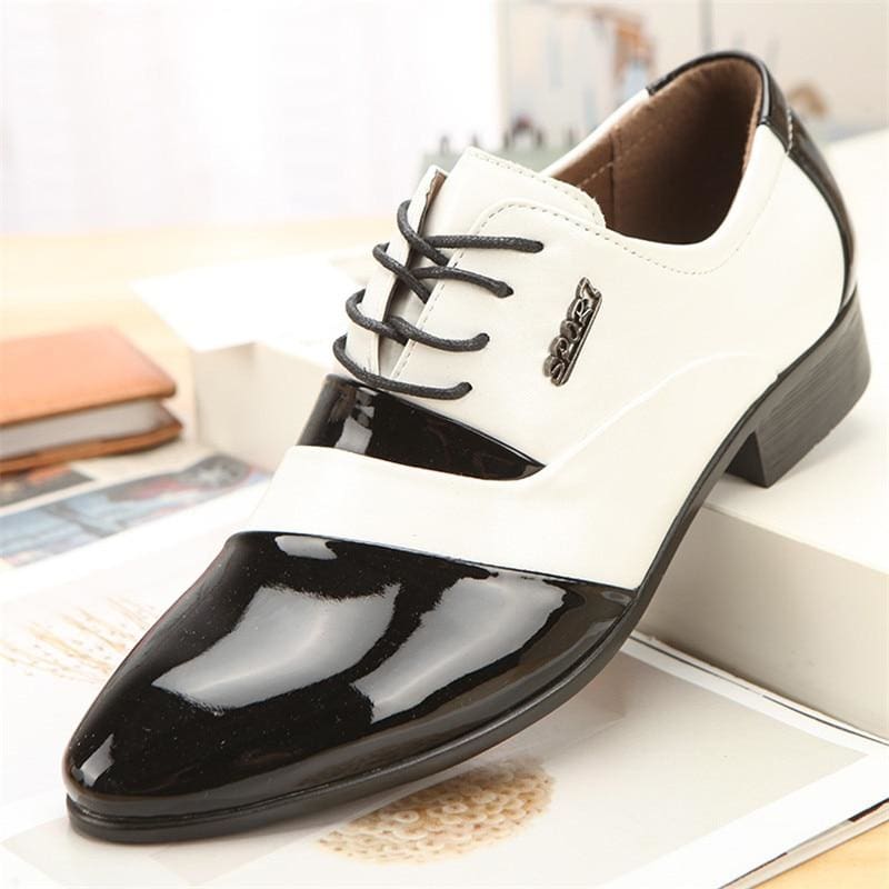 breathable split leather comfortable men shoes