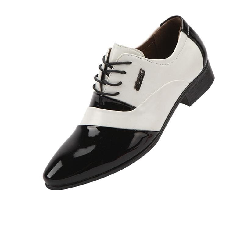 breathable split leather comfortable men shoes