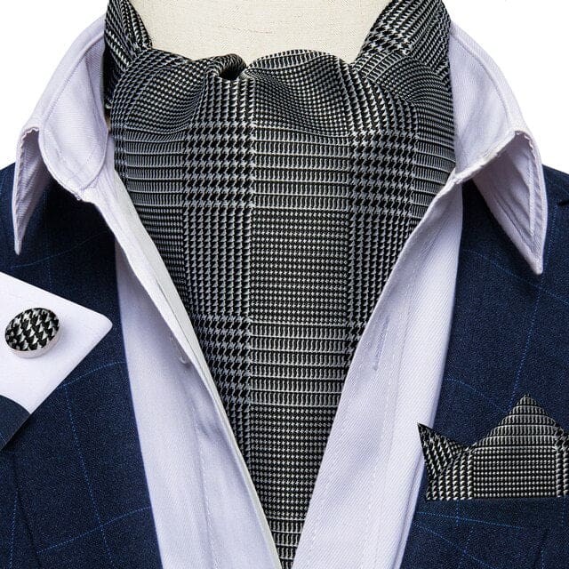 British Style Luxury Men Vintage Paisley Formal Cravat Tie Set AS-2044 BOW TIE