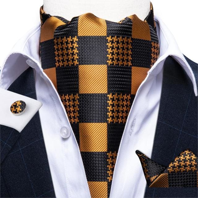 British Style Luxury Men Vintage Paisley Formal Cravat Tie Set ASC-2015 BOW TIE