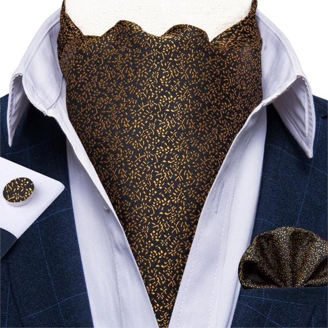 British Style Luxury Men Vintage Paisley Formal Cravat Tie Set ASC-2022 BOW TIE