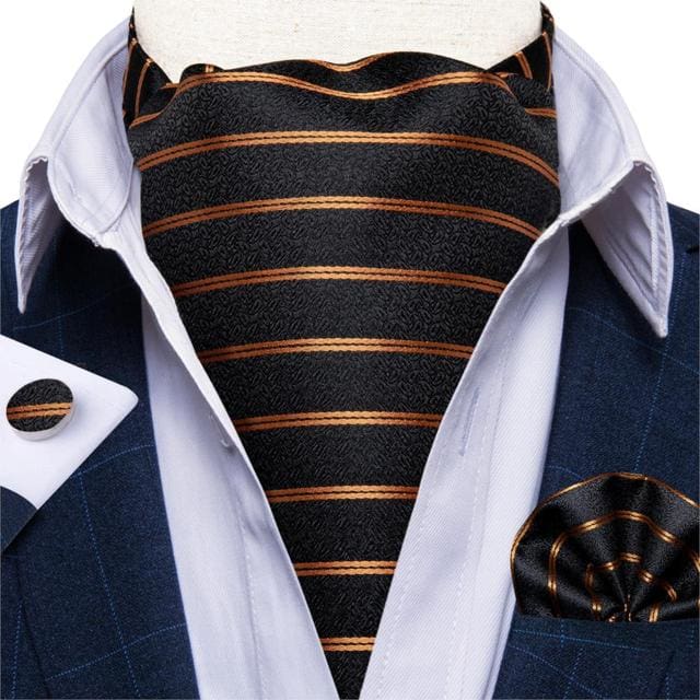 British Style Luxury Men Vintage Paisley Formal Cravat Tie Set ASC-2032 BOW TIE