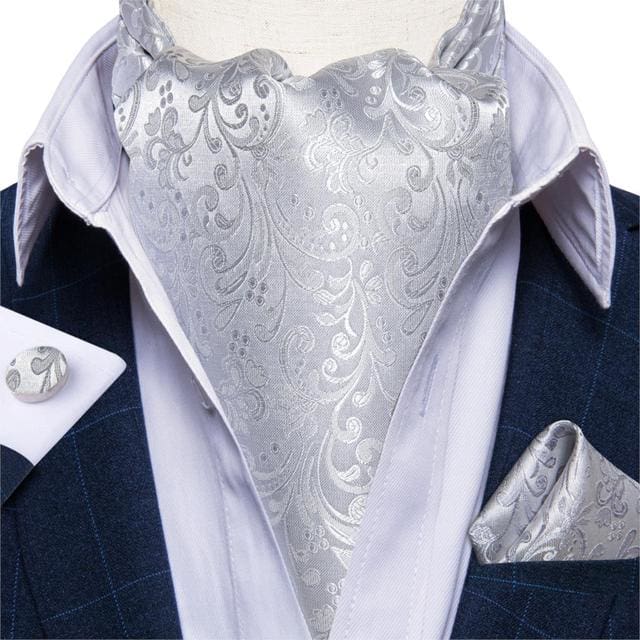 British Style Luxury Men Vintage Paisley Formal Cravat Tie Set ASC-2036 BOW TIE
