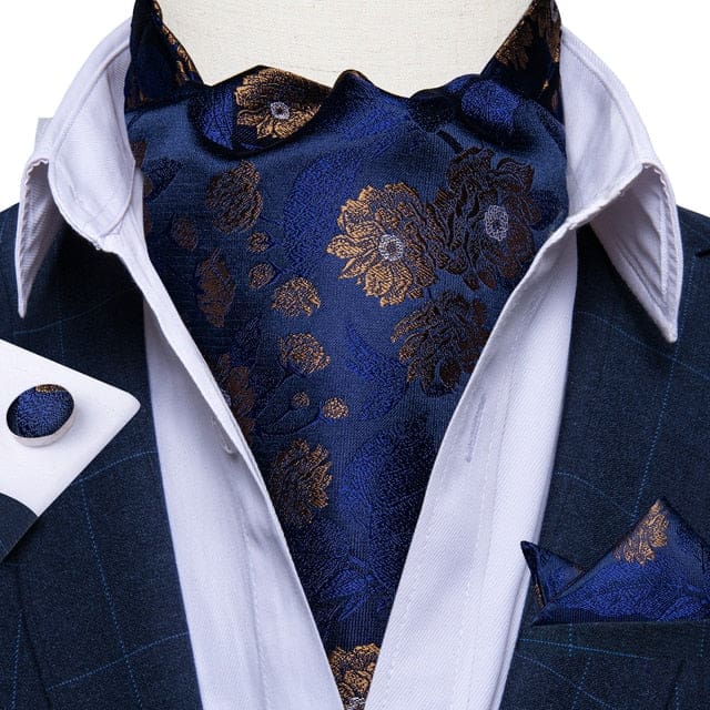 British Style Luxury Men Vintage Paisley Formal Cravat Tie Set ASC-2052 BOW TIE