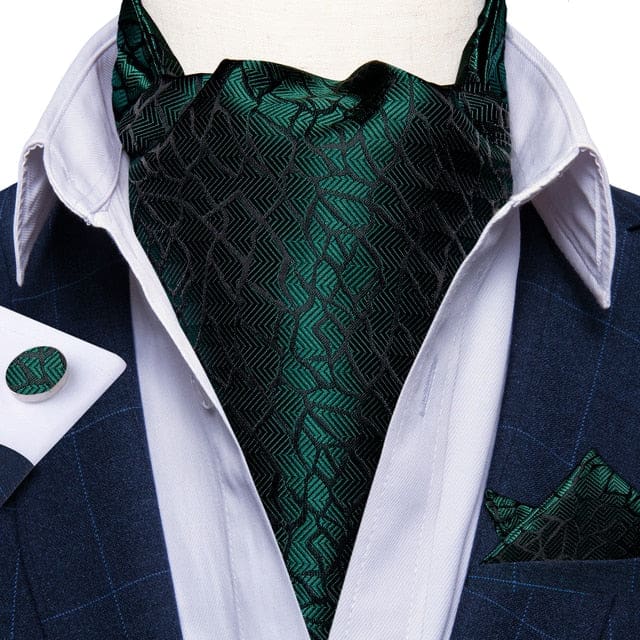 British Style Luxury Men Vintage Paisley Formal Cravat Tie Set ASC-2067 BOW TIE