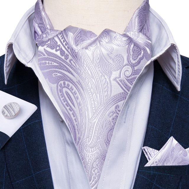 British Style Luxury Men Vintage Paisley Formal Cravat Tie Set ASC-2073 BOW TIE
