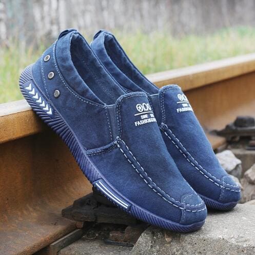 Canvas Shoes Denim Lace-Up Plimsolls Breathable Male Footwear A1 / 40 MEN SHOES