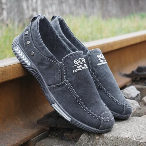 Canvas Shoes Denim Lace-Up Plimsolls Breathable Male Footwear A2 / 40 MEN SHOES