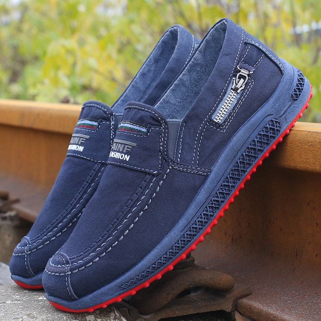 Canvas Shoes Denim Lace-Up Plimsolls Breathable Male Footwear i1 / 41 MEN SHOES