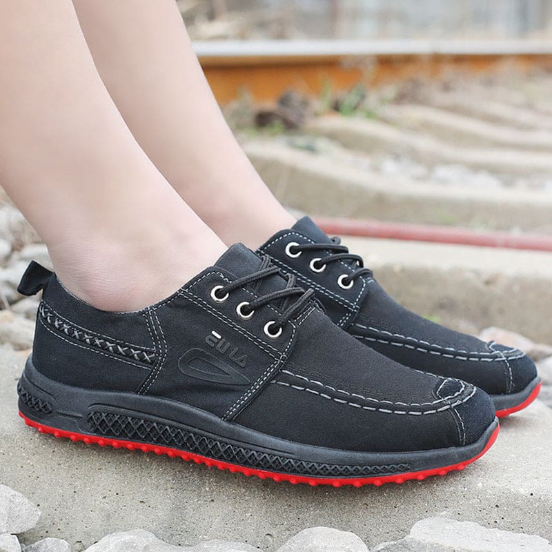 Canvas Shoes Denim Lace-Up Plimsolls Breathable Male Footwear MEN SHOES