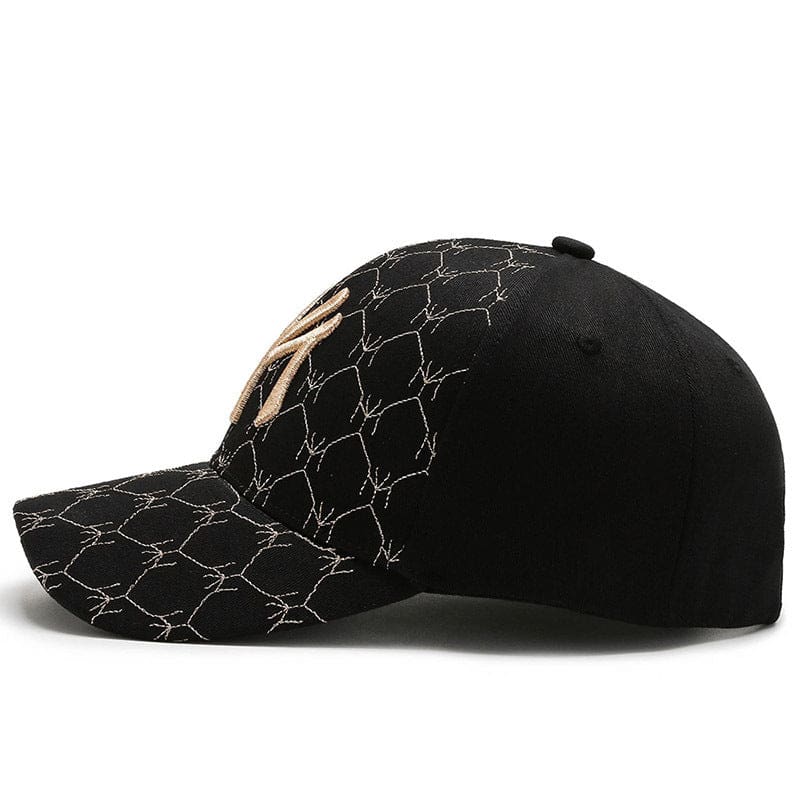casual adjustable cotton breathable embroidery fashion sports baseball cap for men