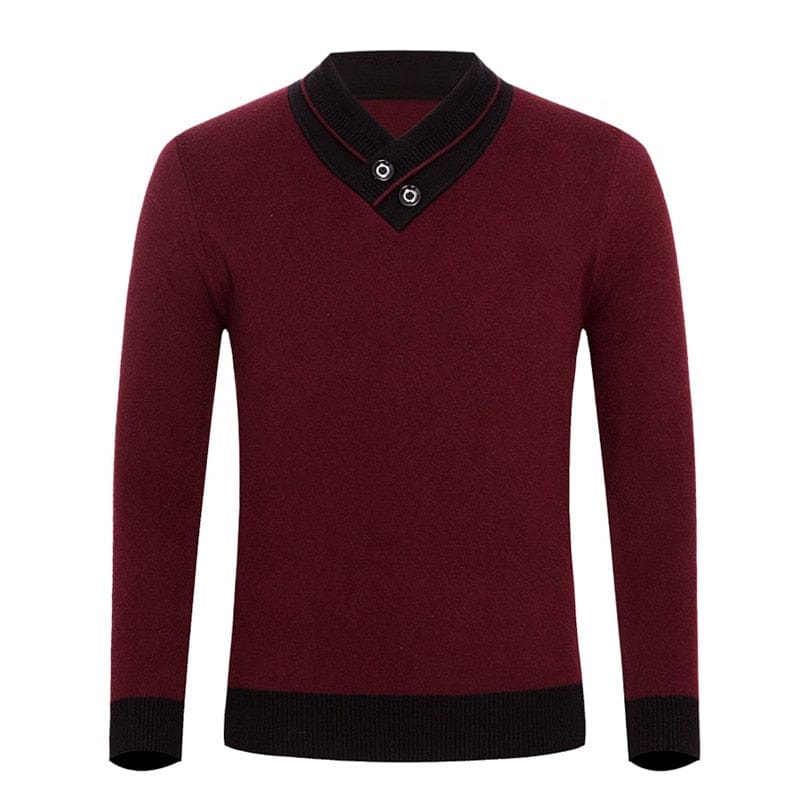 Casual Turtleneck Double Collar Slim Fit Men Sweater JACKETS