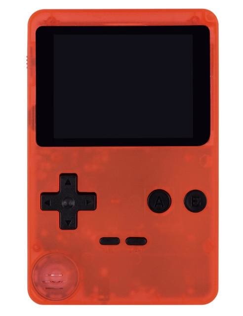 classic game with 200 games 2.8 inch 8-bit pvp portable console clear orange