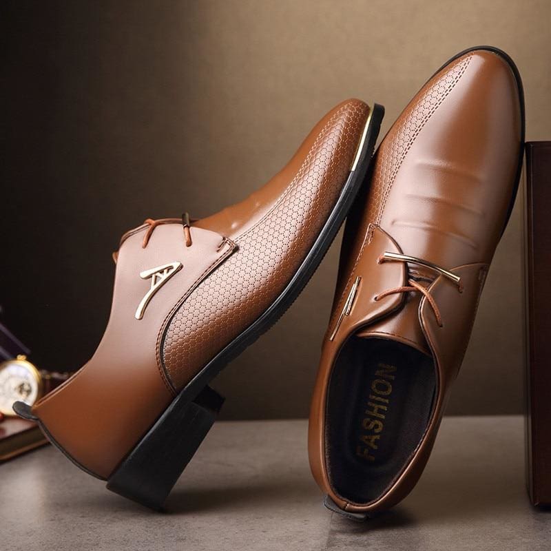 classic patent leather oxford men dress shoes