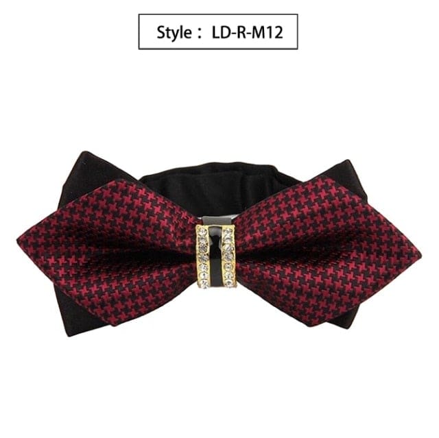 colorful plaid cravat fashion butterfly luxurious bow ties for men ld-r-m12