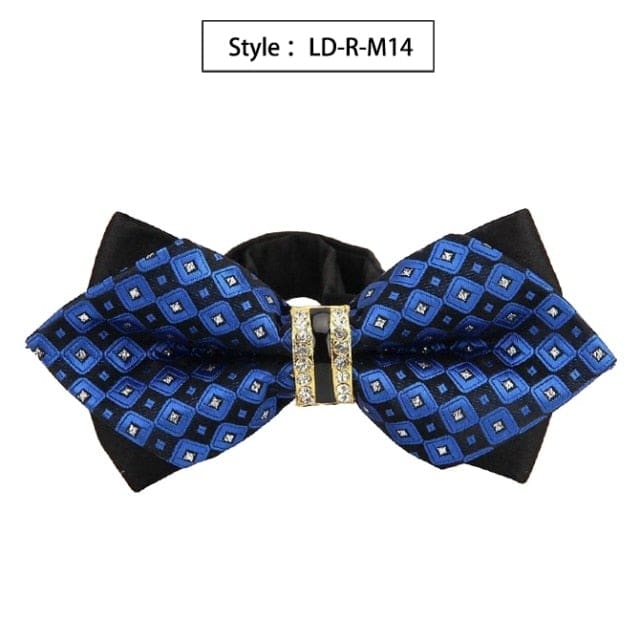 colorful plaid cravat fashion butterfly luxurious bow ties for men ld-r-m14