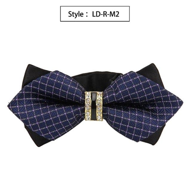 colorful plaid cravat fashion butterfly luxurious bow ties for men ld-r-m2