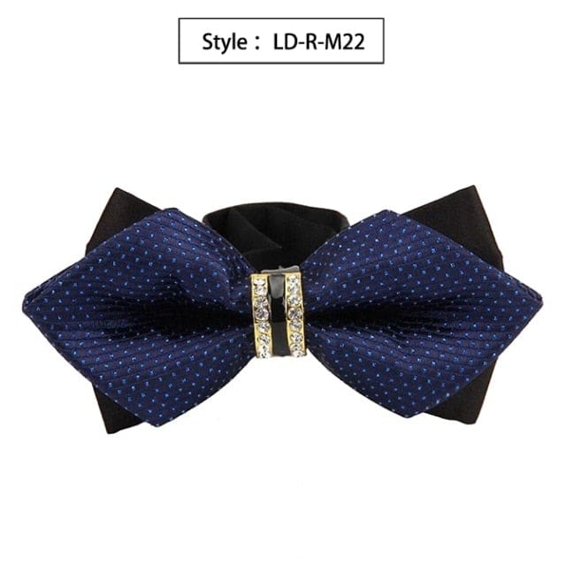 colorful plaid cravat fashion butterfly luxurious bow ties for men ld-r-m22