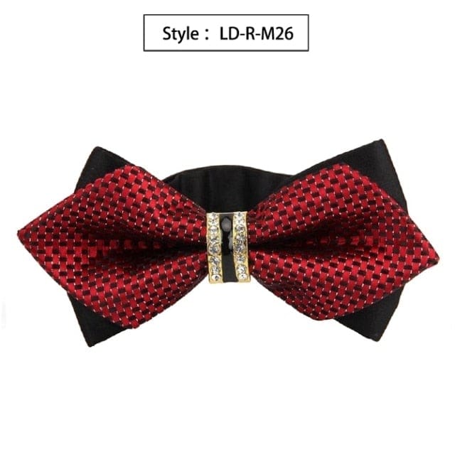 colorful plaid cravat fashion butterfly luxurious bow ties for men ld-r-m26