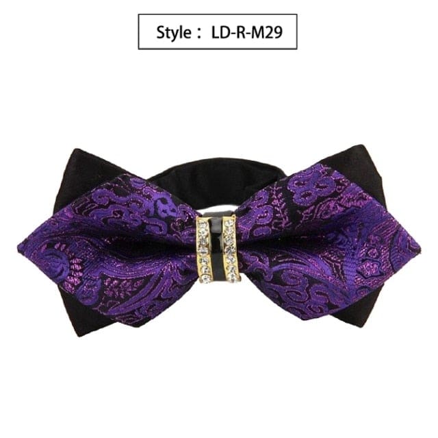 colorful plaid cravat fashion butterfly luxurious bow ties for men ld-r-m29