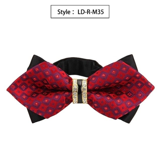 colorful plaid cravat fashion butterfly luxurious bow ties for men ld-r-m35