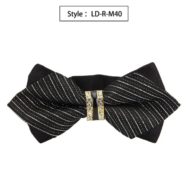 colorful plaid cravat fashion butterfly luxurious bow ties for men ld-r-m40