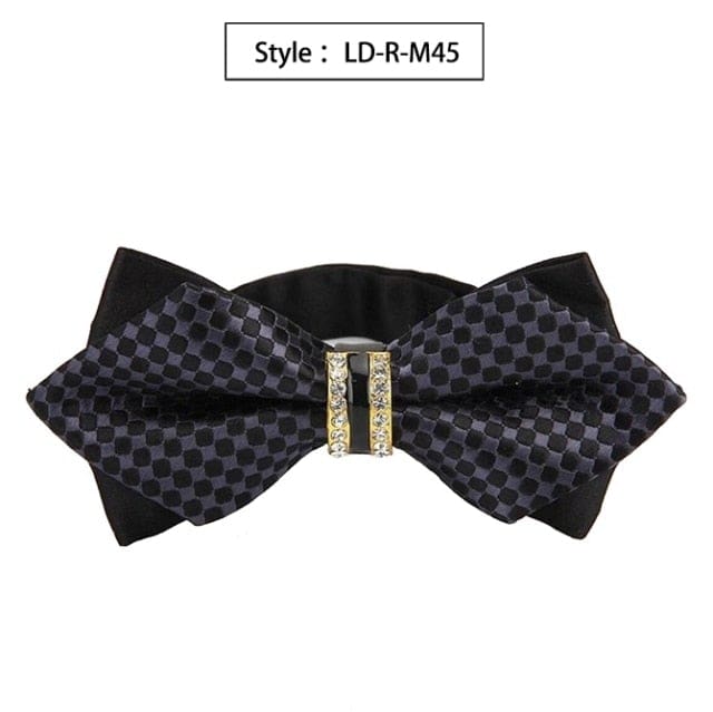 colorful plaid cravat fashion butterfly luxurious bow ties for men ld-r-m45