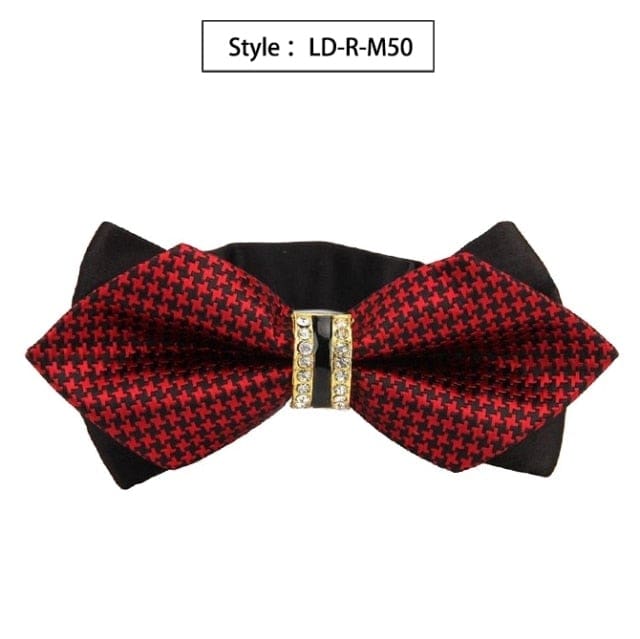 colorful plaid cravat fashion butterfly luxurious bow ties for men ld-r-m50