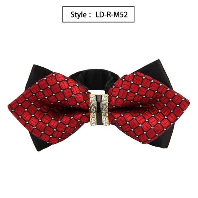 colorful plaid cravat fashion butterfly luxurious bow ties for men ld-r-m52