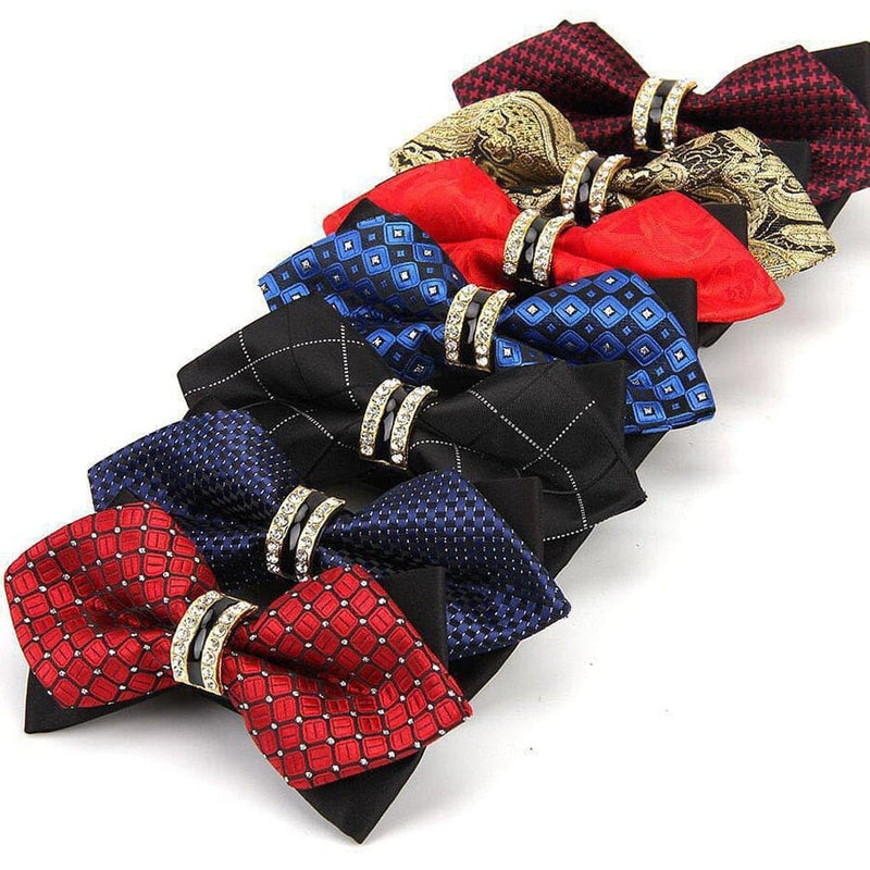colorful plaid cravat fashion butterfly luxurious bow ties for men