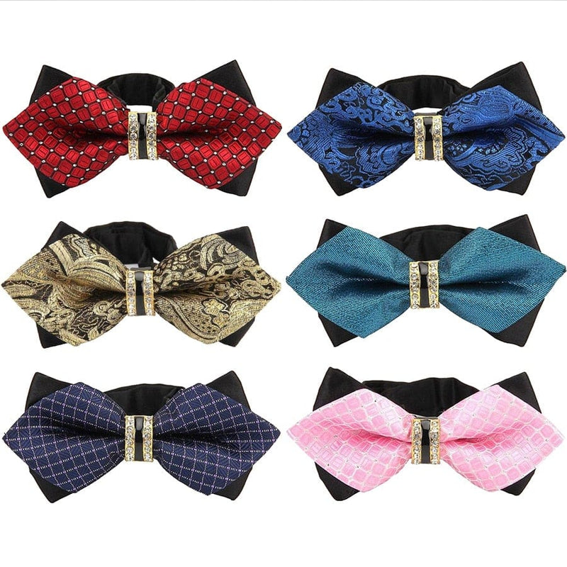 colorful plaid cravat fashion butterfly luxurious bow ties for men