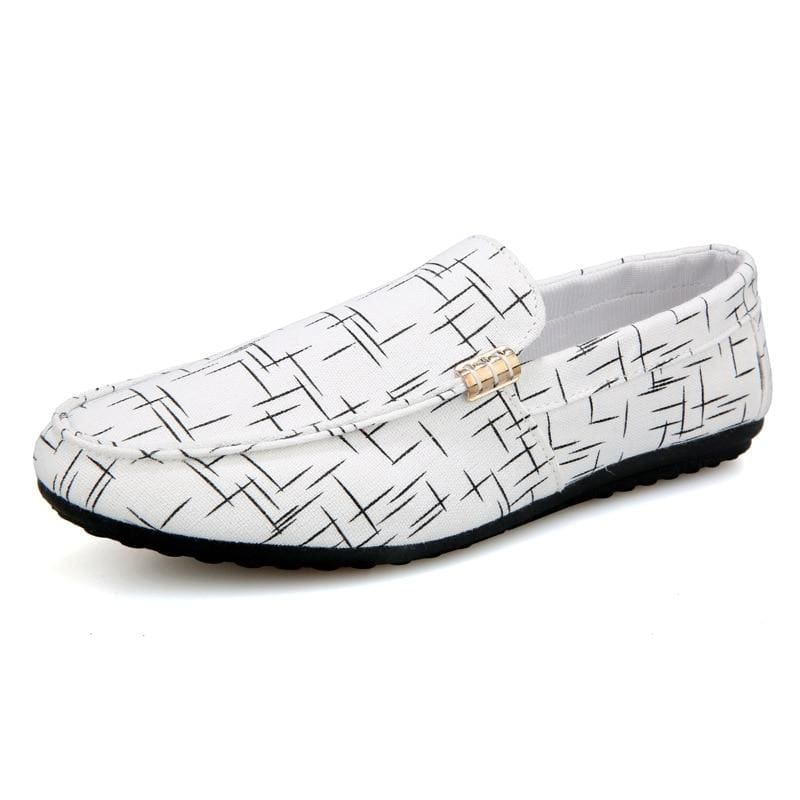 comfortable flat casual breathable slip-on soft leather loafers