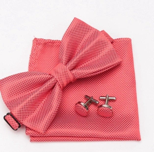 cravat cufflinks fashion butterfly party bow ties watermelon red