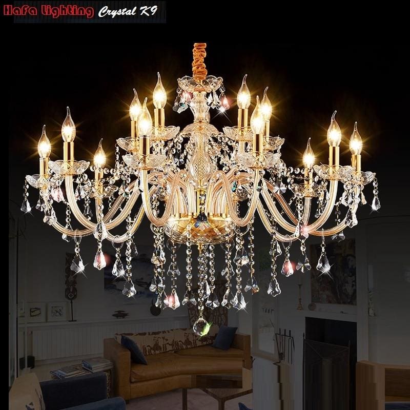 crystal chandelier lighting luxury fashion led