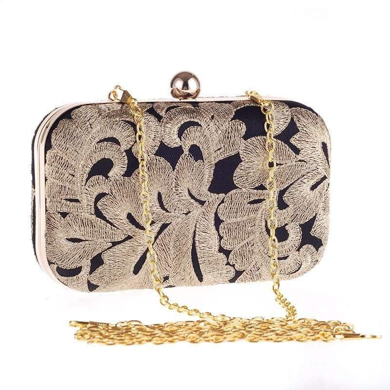 crystal clutch high quality flower chain bags