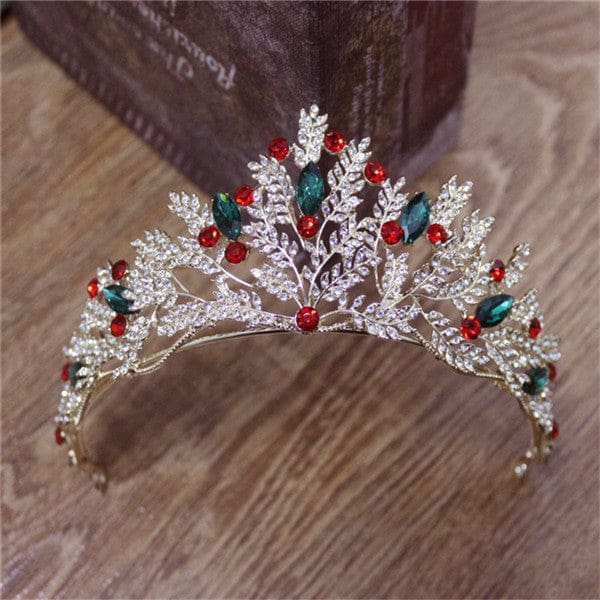 crystal crown wedding hair accessories round elegant queen pageant hair jewelry 10