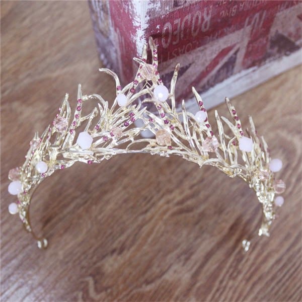 crystal crown wedding hair accessories round elegant queen pageant hair jewelry 11