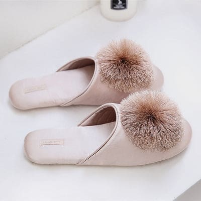 Cute Indoor Women Slippers Gold / 6.5 WOMEN SHOES