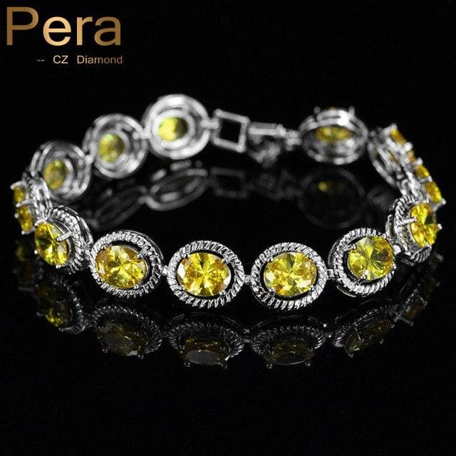 cz jewelry high quality women bangle & bracelet yellow