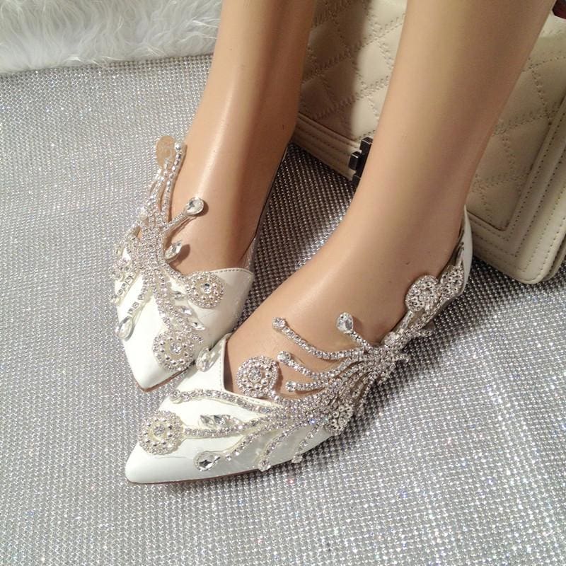 designer flat pointed tassel american style wedding shoes